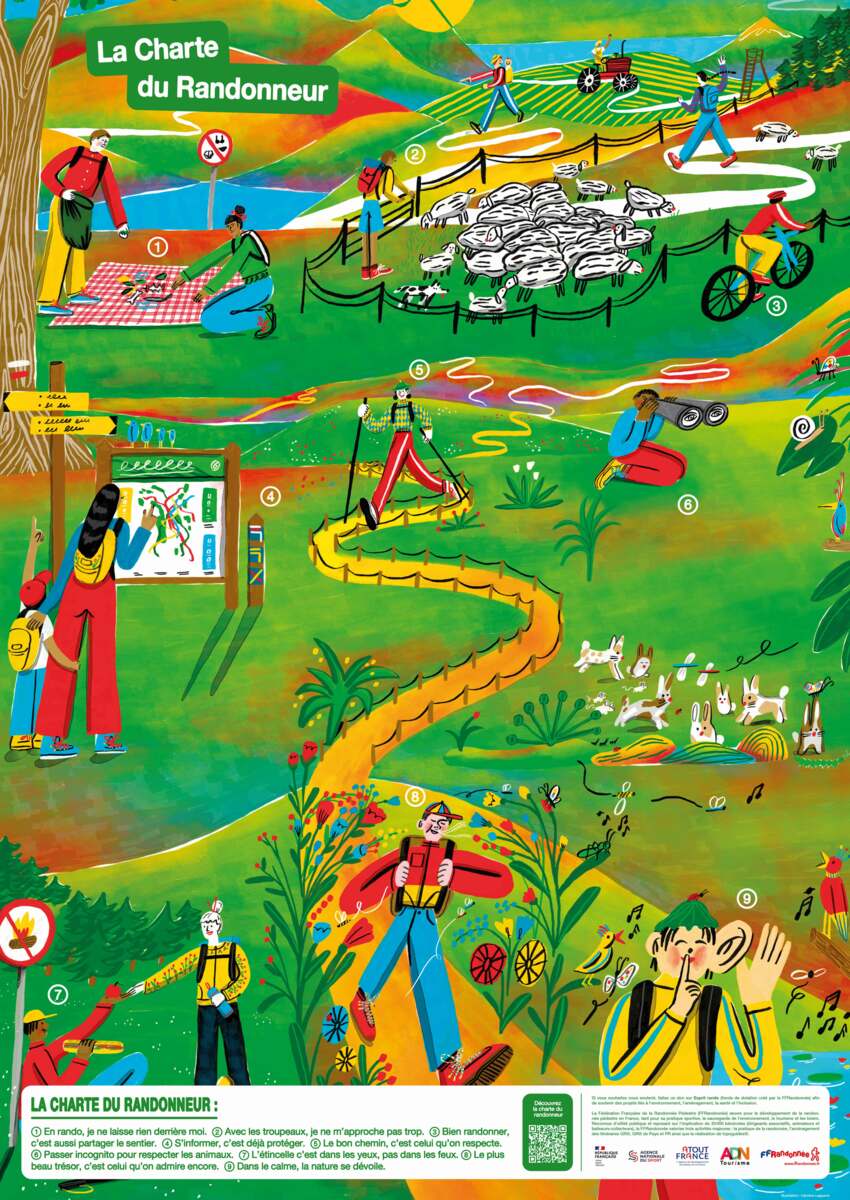 CHARTE DU RANDONNEUR LES BONS GESTES 5 ET 6