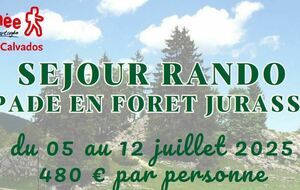 ESCAPADE EN FORÊT JURASSIENNE SEJOUR CDRP 14 